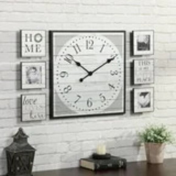 NEW Firstime Clock Shiplap Gallery Set - Picture 1 of 6
